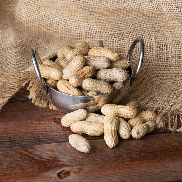 Hampton Farms Roasted Unsalted In-Shell Peanuts 25 lb. | Bulk Roasted Peanuts for Foodservice & Events