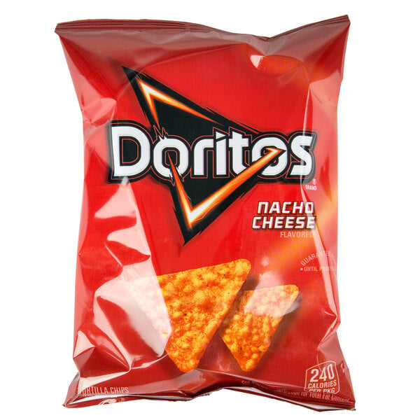 Doritos Nacho Cheese Flavored Tortilla Chips 1.75 oz. - 64/Case | Individual Grab-and-Go Snack Bags