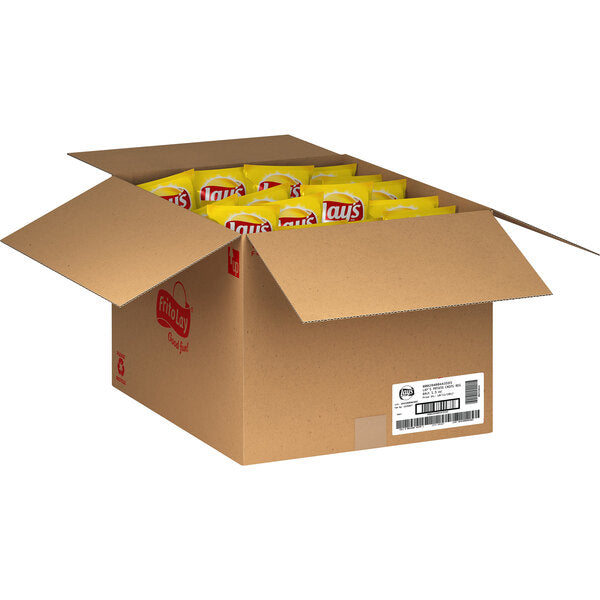 Lay's Classic Potato Chips 1.5 oz. - 64/Case | Original Single Serve Potato Chips