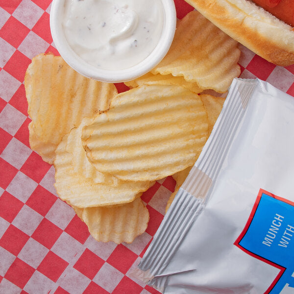 Martin's Dippin' Waffle Cut Sea Salted Potato Chips 1 oz. Snack Bags (64/Case) | Gluten Free Dipping Chips