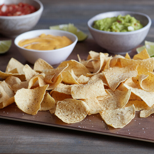 Mission 4-Cut Thin White Unfried Tortilla Chips 20 lb. Bulk Case | Ready-to-Fry White Corn Tortilla Chips