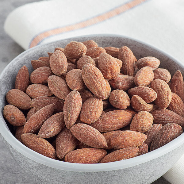 Roasted Salted Almonds 25 lb. | Premium Bulk Dry Roasted Whole Almonds for Healthy Snacking & Foodservice