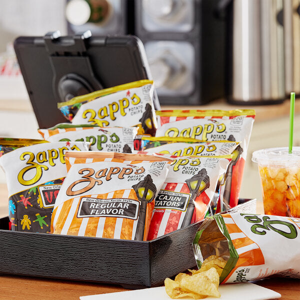 Zapp's Potato Chips Variety Box 1.5 oz. Assorted Snack Bags (25/Case) | New Orleans Kettle Style Chips
