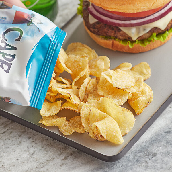 Cape Cod Sea Salt & Vinegar Kettle Cooked Potato Chips 1.5 oz. Individual Bags (56/Case) | Premium Kettle Chips