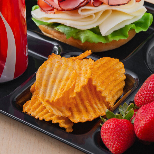 Martin's Bar-B-Q Waffle Potato Chips 1 oz. Snack Bags (60/Case) | BBQ Waffle Cut Potato Chips