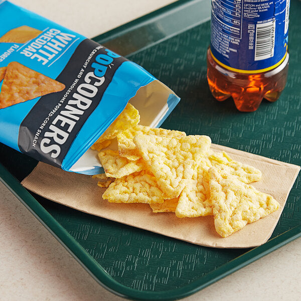 PopCorners White Cheddar Popped Corn Chips 1 oz. - 64/Case | Individual Gluten-Free Snack Bags