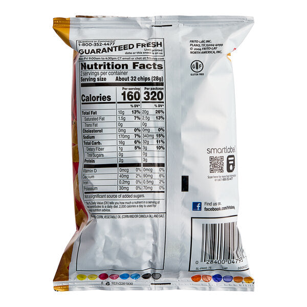 Fritos Original Corn Chips 2 oz. - 64/Case | Individual Single Serve Corn Chips