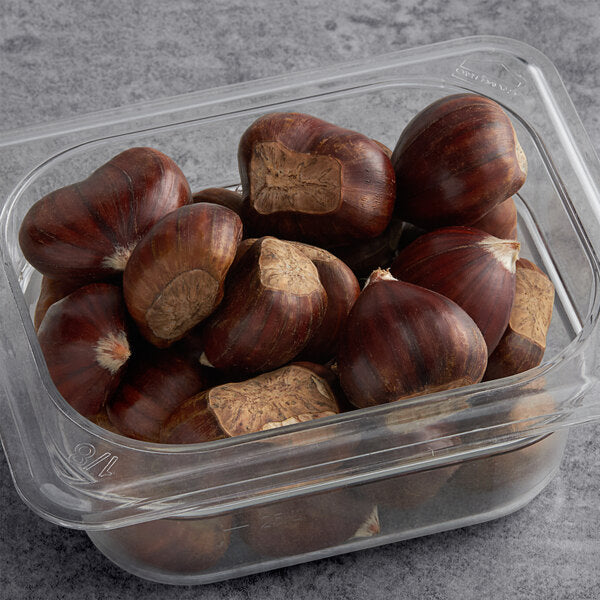 Artion Fresh Whole Raw Chestnuts 12 oz. - 5/Case | Premium Natural Chestnuts for Roasting, Baking & Cooking