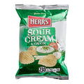Herr's Sour Cream & Onion Potato Chips 1.5 oz. Single Serve Bags (60/Case) | Ridged Potato Chips