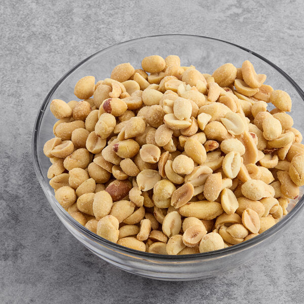 Hometown Provisions Roasted & Salted Extra Large Peanuts 2.5 lb. (2/Case) | Premium Crunchy Snack Peanuts