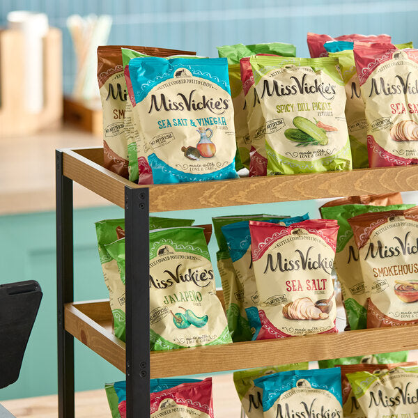 Miss Vickie's Kettle Cooked Potato Chips Variety Pack (60/Case) | Assorted Single Serve Chips