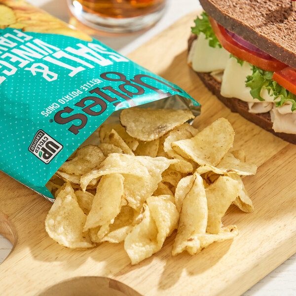 Uglies Salt & Vinegar Kettle Potato Chips 2 oz. Individual Bags (24/Case) | Upcycled Kettle Chips