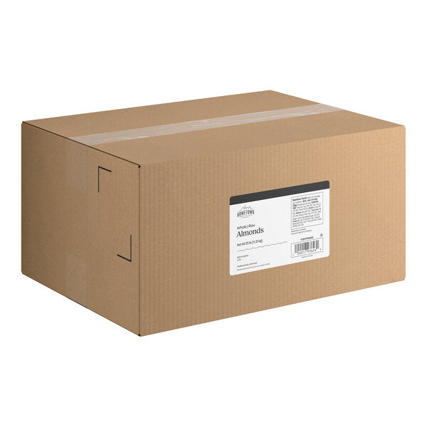 Hometown Provisions Whole Raw Almonds 25 lb. | Premium Bulk Natural Almonds for Baking, Cooking & Healthy Snacking