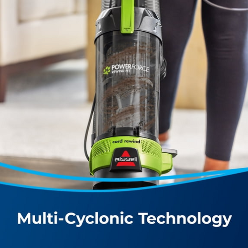 BISSELL PowerForce Helix Turbo Rewind Pet, Upright Vacuum, Pet Friendly