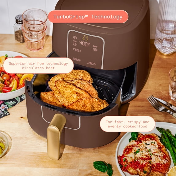 Beautiful 6 Qt Air Fryer with TurboCrisp Technology, EverGood Ceramic Nonstick Coating