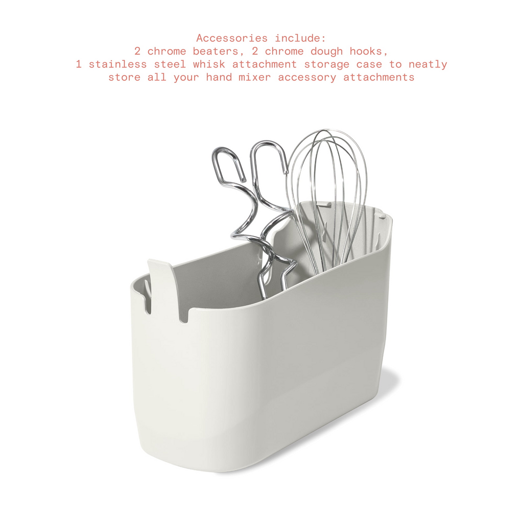 Beautiful 6-Speed Electric Hand Mixer, White Icing by Drew Barrymore