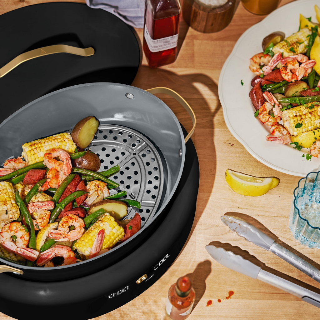 Beautiful 10 in 1, 6 Qt Electric Multi-Cooker, White Icing by Drew Barrymore