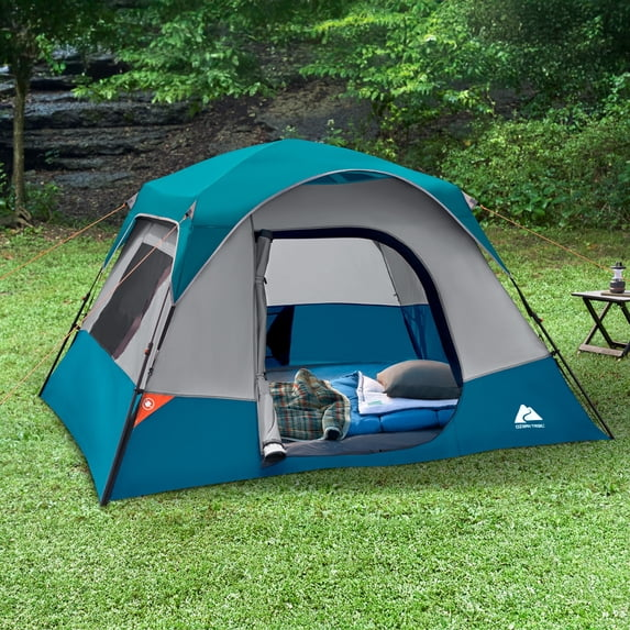 Ozark Trail 4 Person Instant Cabin Tent, 8 ft x 7 ft x 54 in, Recycled Materials