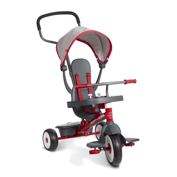 Radio Flyer 4-in-1 Activity Stroll 'N Trike with Interactive Tray