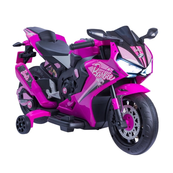 6V Barbie Motorcycle Ride on, Max 1 mph