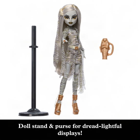Monster High x Universal Monsters The Mummy Collector Doll with Wrap Dress & Sarcophagus Purse