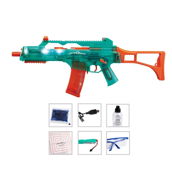 Lightning Blaster Pro-LED Full and Semi Automatic Water Bead Blaster Kit