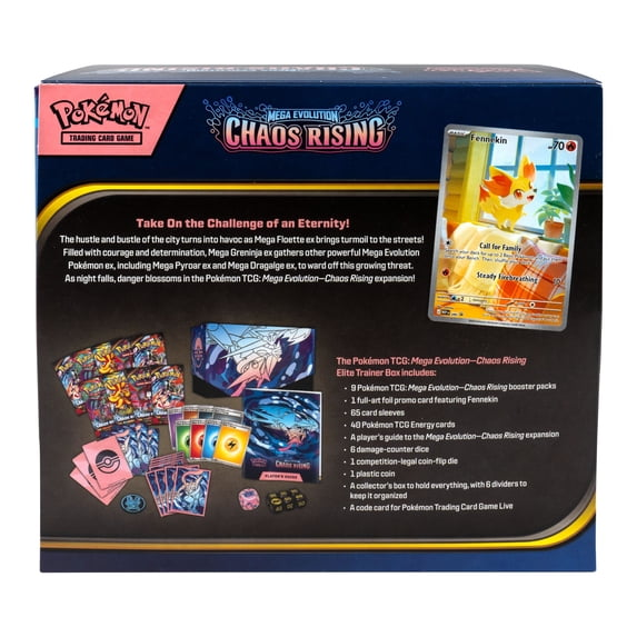 Pokemon Trading Card Games Mega Evolution Chaos Rising Elite Trainer Box