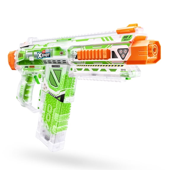XSHOT Hyper Gel Glow Nightmare Blaster by ZURU Outdoor Motorized with 10,000 Pellets
