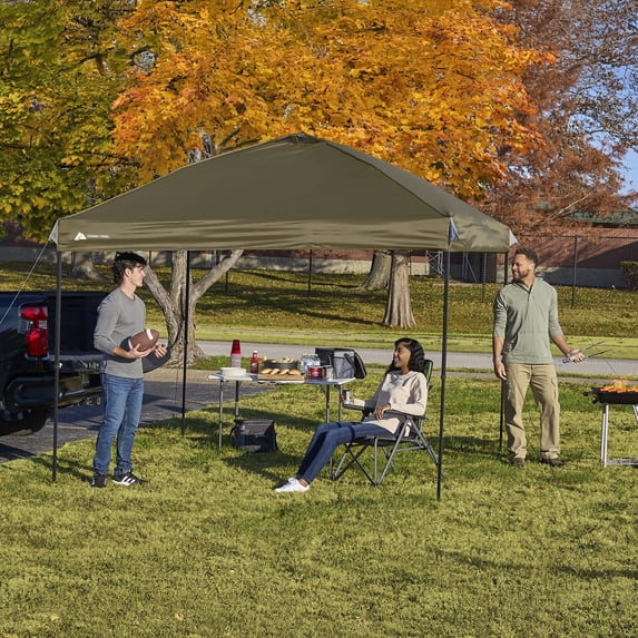 Ozark Trail 10 ft x 10 ft Instant Pop Up Canopy Tent, Simple Push Straight Leg