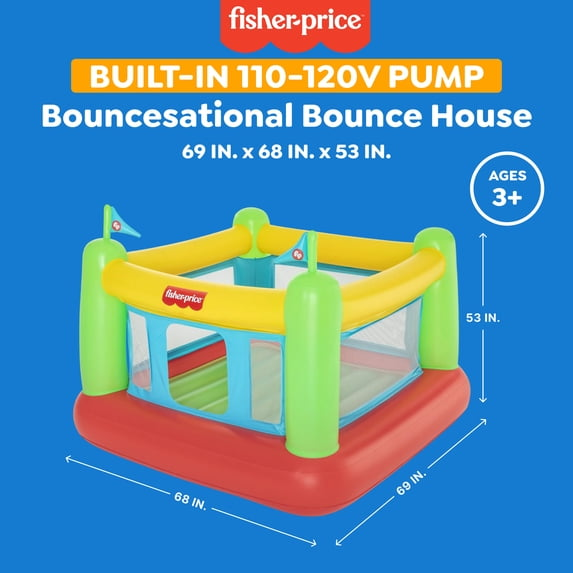 Fisher-Price Indoor Bouncer with Built-in Pump