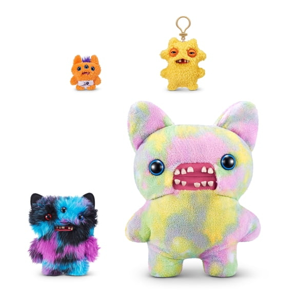 Fuggler Butt Ugly Pets 9 inch (Reek-O - Black Cat), Ugly Monster Stuffed Animal Toy