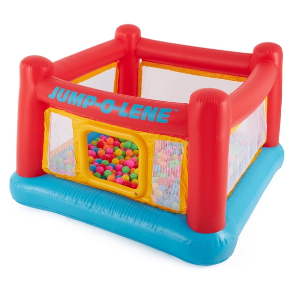 Intex Inflatable Jump-O-Lene Bounce House wPlastic Fun Ballz