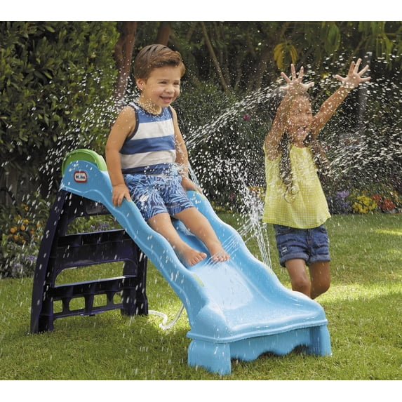 Little Tikes 2-in-1 Outdoor-Indoor Wet or Dry Slide with Easy Storage