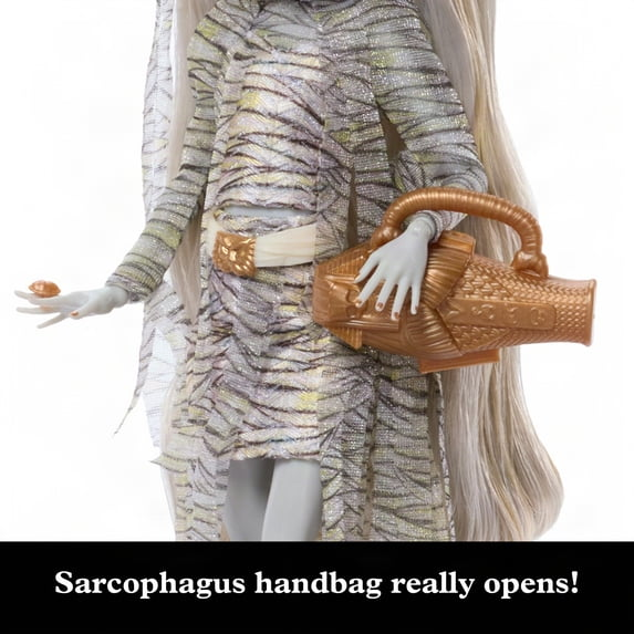 Monster High x Universal Monsters The Mummy Collector Doll with Wrap Dress & Sarcophagus Purse