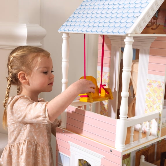 KidKraft Savannah Wooden Dollhouse with Porch Swing