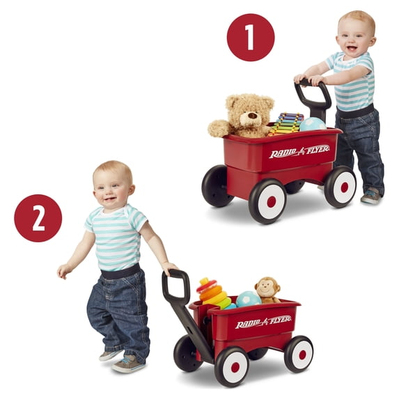 Radio Flyer My 1st 2-in-1 Wagon, Push and Pull Toy
