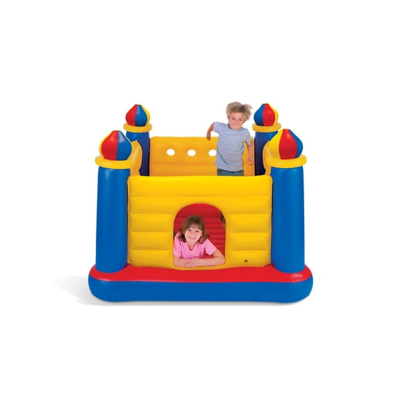 Intex Inflatable Colorful Jump-O-Lene Kids Ball Pit Castle Bouncer