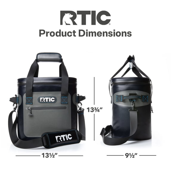 RTIC 20 Can Ultra-Tough Soft Cooler, 15 Qt, Leakproof, Waterproof Zipper