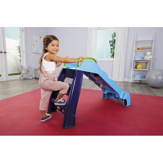 Little Tikes 2-in-1 Outdoor-Indoor Wet or Dry Slide with Easy Storage