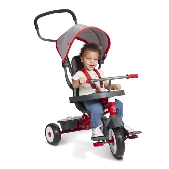 Radio Flyer 4-in-1 Activity Stroll 'N Trike with Interactive Tray