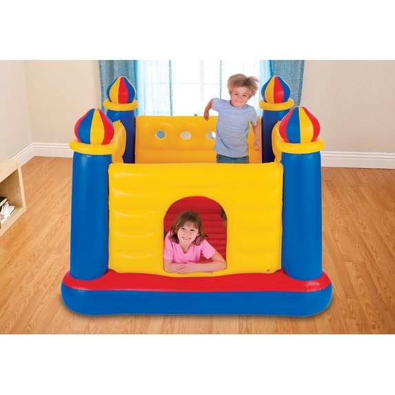 Intex Inflatable Colorful Jump-O-Lene Kids Ball Pit Castle Bouncer