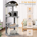 Pawz Road Cat Tree for Large Cats 56"Tall Cat Tower Condo with Scratching Post
