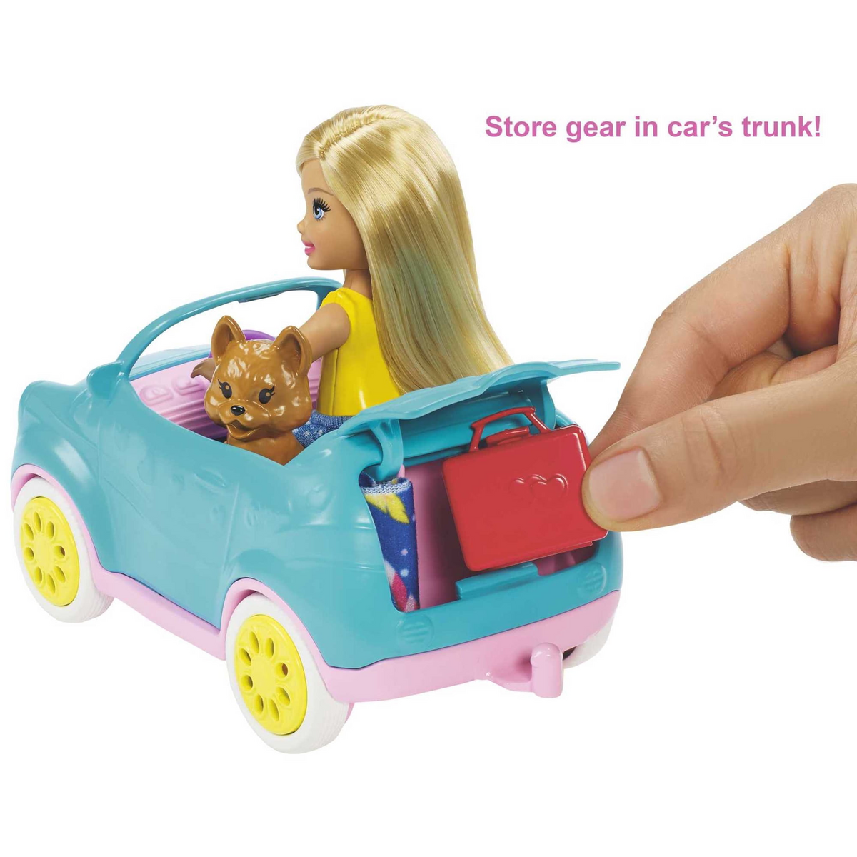 Barbie Club Chelsea Pink Camper Playset, Blonde Small Doll