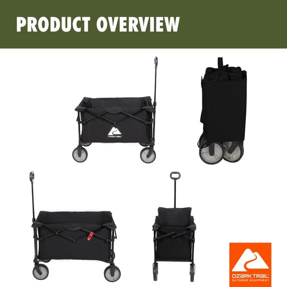 Ozark Trail Multi-Purpose Big Bucket Folding Wagon Cart