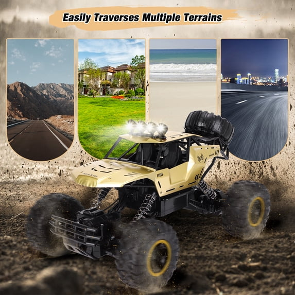 Wisairt 112 Large RC Cars, 4WD Large Remote Control Monster Truck 2.4 GHz Alloy RC Cars