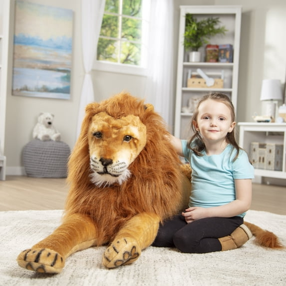 Melissa & Doug Giant Lion - Lifelike Stuffed Animal