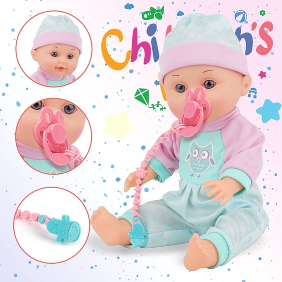LINXUXIE Baby Doll Stroller Toys Set, Montessori Education for Kids