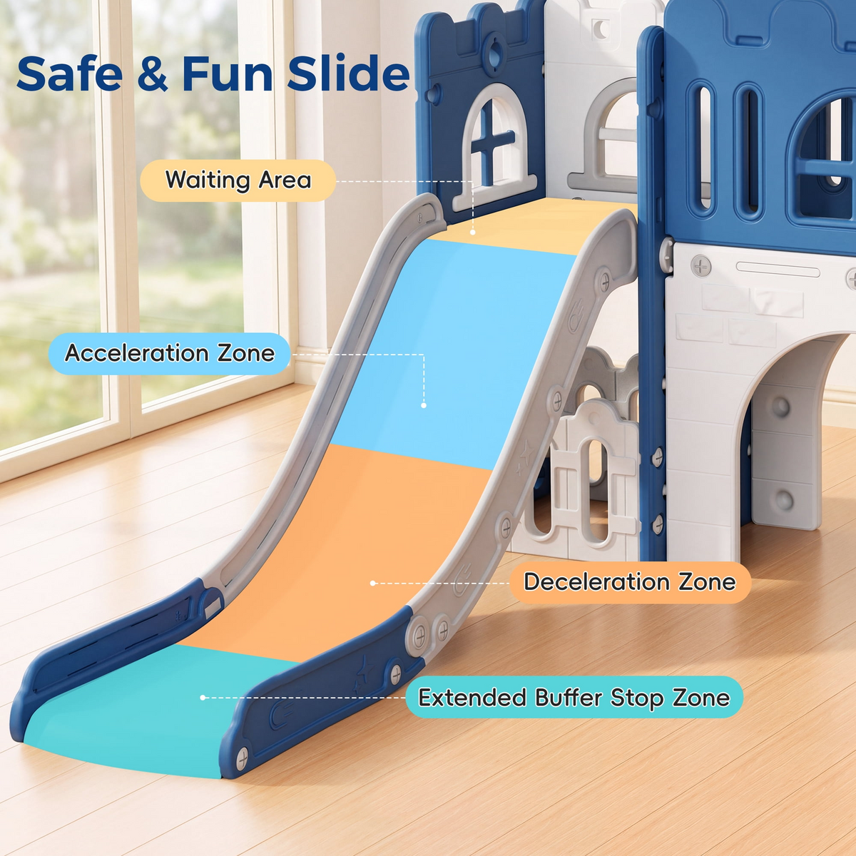 Vipuse 9 in 1 Toddler Slide Playset for Kids IndoorOutdoor