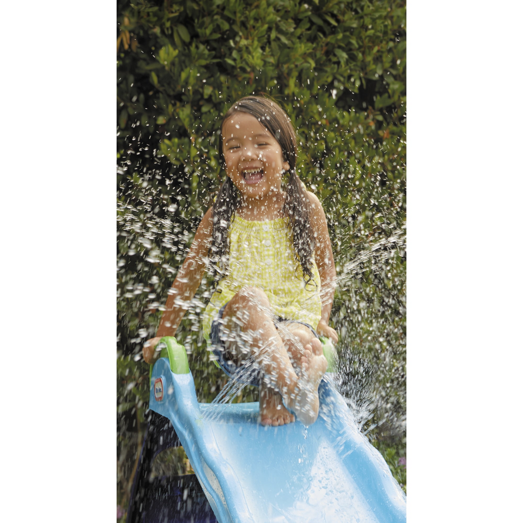 Little Tikes 2-in-1 Outdoor-Indoor Wet or Dry Slide with Easy Storage
