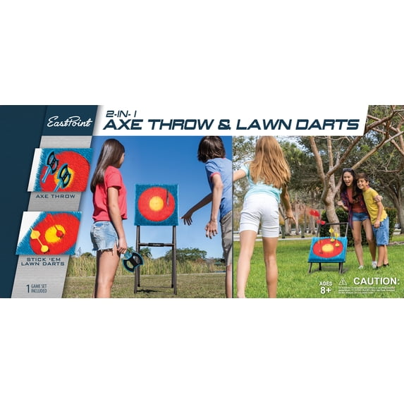 EastPoint Sports Axe Throwing & Lawn Darts Target Game Set